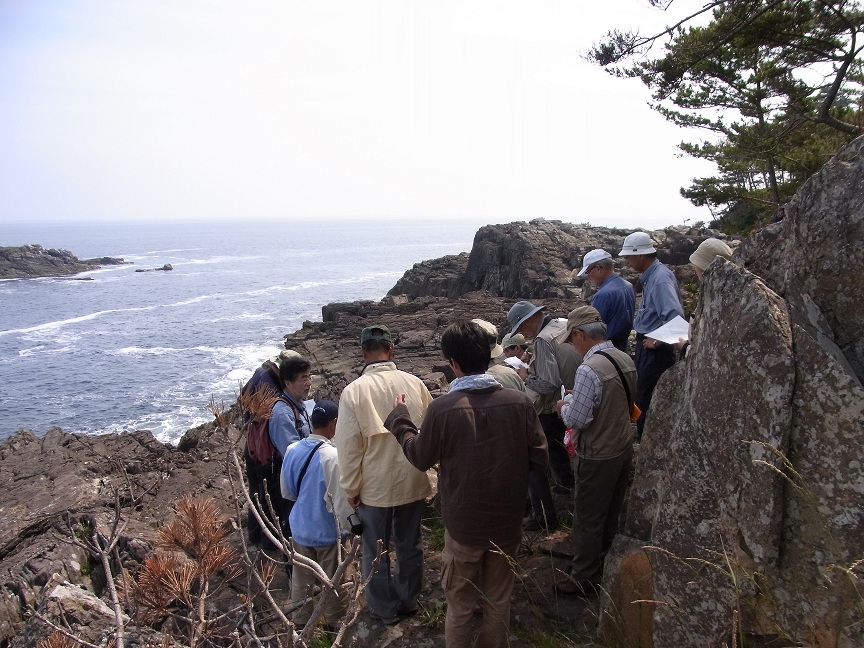 唐桑半島・御崎でのレクチャー